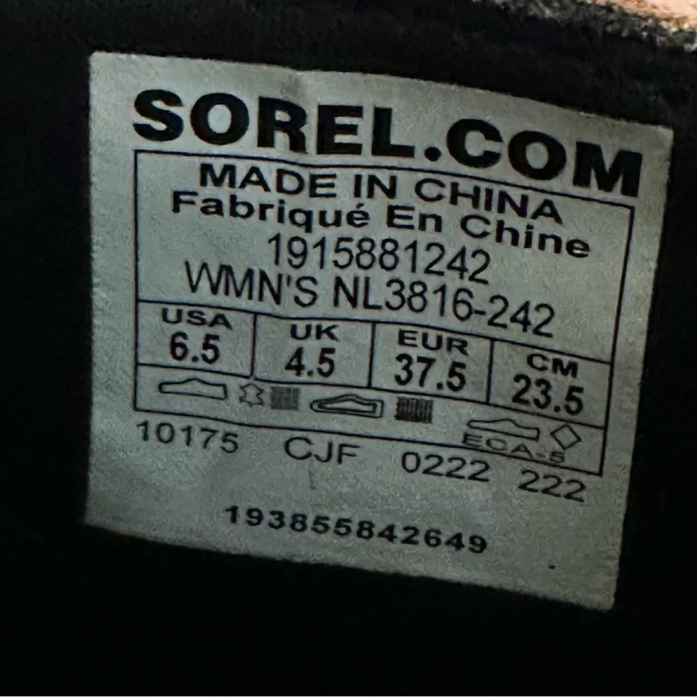 SOREL EVIE II CHELSEA BOOTS WOMEN'S SIZE 6.5 preowned - Picture 4 of 4